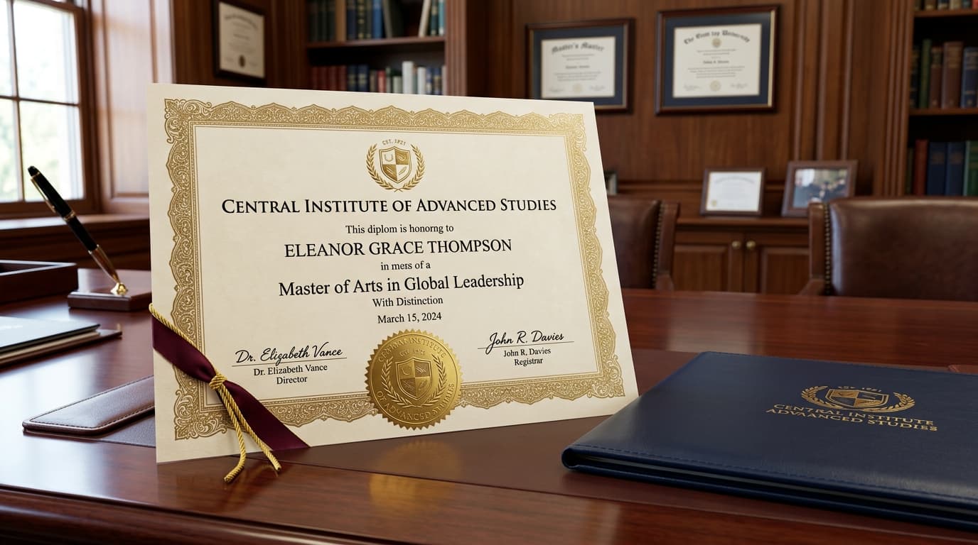 Official Verifiable Institute Certificate